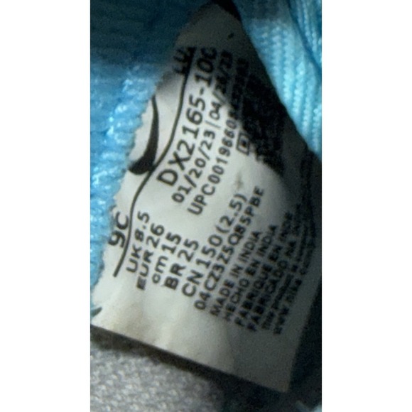 Nike Air Force 1 LV8 Toddler Size 9C Blue Walking Shoes Lace Sneakers DX2165-100 - Picture 9 of 9